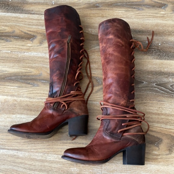 Freebird by Steven The Coal Tall Boots in Cognac - Picture 8 of 14